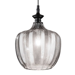 Φωτιστικό Οροφής Lord 263649 23x48/275cm 1xE27 60W Smoke Ideal Lux
