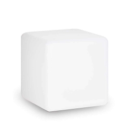 Φωτιστικό Δαπέδου Luna 191577 30x30x30cm 1xE27 60W IP44 White Ideal Lux