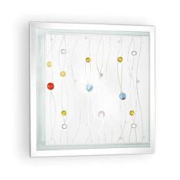 Πλαφονιέρα Ocean 091006 33,5x33,5x9cm 2xE27 60W 60W Multi Ideal Lux