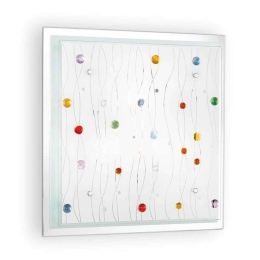 Πλαφονιέρα Ocean 091013 42x42x9cm 3xE27 60W Multi Ideal Lux