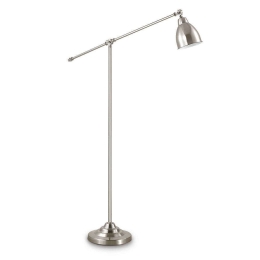 Φωτιστικό Δαπέδου Newton 015286 90x150cm 1xE27 60W Nickel Ideal Lux