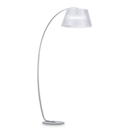 Φωτιστικό Δαπέδου Pagoda 062273 97,5x184x47cm 1xE27 60W Silver Ideal Lux