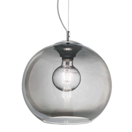 Φωτιστικό Οροφής Nemo 094236 30x32/241cm 1xE27 60W Smoke Ideal Lux