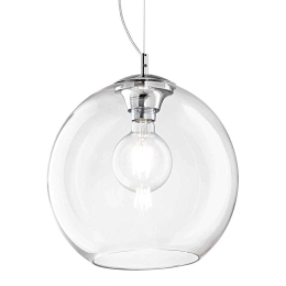 Φωτιστικό Οροφής Nemo 052816 40x43/252cm 1xE27 60W Clear Ideal Lux