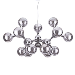 Φωτιστικό Οροφής Nodi 200491 105x68/277cm 15xE14 40W Chrome Ideal Lux