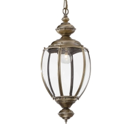 Φωτιστικό Οροφής Norma 094786 25x76/162cm 1xE27 60W Antique Gold Ideal Lux