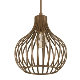 Φωτιστικό Οροφής Onion 205281 23,5x29/238cm 1xE27 60W Coffee Ideal Lux