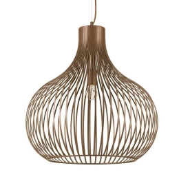 Φωτιστικό Οροφής Onion 205311 59,5x63/272cm 1xE27 60W Coffee Ideal Lux