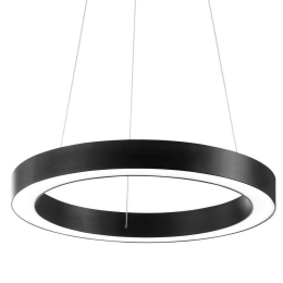 Φωτιστικό Οροφής Oracle Round 222103 60x10,5/219,5cm LED 33W 3000K Black Ideal Lux