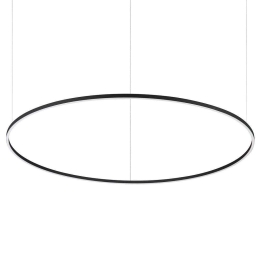 Φωτιστικό Οροφής Oracle Round 285061 150x90/210cm LED 87W 3000K Black Ideal Lux