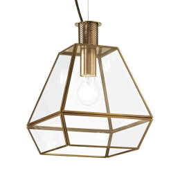 Φωτιστικό Οροφής Orangerie 152776 25x41/250cm 1xE27 60W Antique Gold Ideal Lux