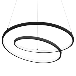 Φωτιστικό Οροφής Oz 269450 80x39/150cm LED 59W 3000K Black Ideal Lux