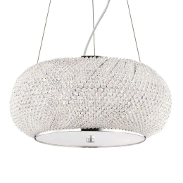 Φωτιστικό Οροφής Pasha' 082158 45x25/234cm 6xE14 40W Chrome Ideal Lux
