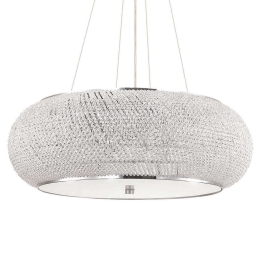 Φωτιστικό Οροφής Pasha' 164977 65x41/120cm 14xE14 40W Chrome Ideal Lux