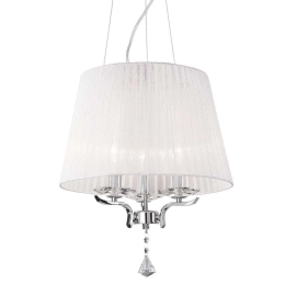 Φωτιστικό Οροφής Pegaso 059235 40x51/260cm 3xE14 40W White Ideal Lux