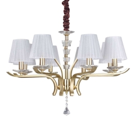 Φωτιστικό Οροφής Pegaso 197739 76x66/150cm 8xE14 40W Gold Ideal Lux