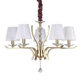 Φωτιστικό Οροφής Pegaso 197722 72x62/150cm 5xE14 40W Gold Ideal Lux