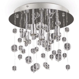 Φωτιστικό Οροφής-Πλαφονιέρα Neve 094687 27x24cm 5xG9 40W Chrome Ideal Lux