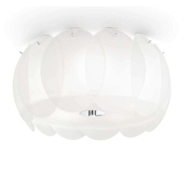 Φωτιστικό Οροφής-Πλαφονιέρα Ovalino 093963 40x19cm 5xE27 60W White Ideal Lux