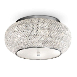 Φωτιστικό Οροφής-Πλαφονιέρα Pasha' 100784 40x22cm 6xE14 40W Chrome Ideal Lux