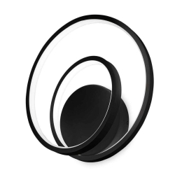 Φωτιστικό Τοίχου-Απλίκα Oz 269399 29x30x8cm LED 30W 3000K Black Ideal Lux
