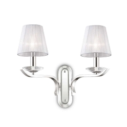 Φωτιστικό Τοίχου-Απλίκα Pegaso 059211 43x33,5x20,5cm 2xE14 40W White Ideal Lux