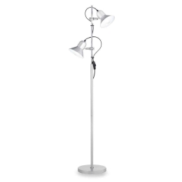 Φωτιστικό Δαπέδου Polly 061115 22x154cm 2xE27 60W Silver Ideal Lux