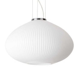 Φωτιστικό Οροφής Plisse' 264523 45x36/245cm 1xE27 60W Chrome Ideal Lux