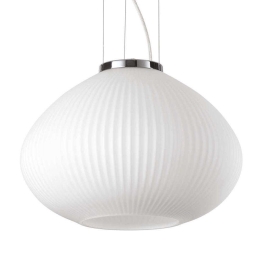 Φωτιστικό Οροφής Plisse' 285184 35x29/238cm 1xE27 60W Chrome Ideal Lux