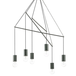 Φωτιστικό Οροφής Pop 158815 54x100/182cm 6xE27 60W Black Ideal Lux