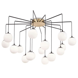 Φωτιστικό Οροφής Rhapsody 236964 95x54/57,5cm 16xG9 15W Black Ideal Lux