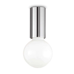 Φωτιστικό Οροφής-Πλαφονιέρα Petit 233017 5x10cm 1xE27 60W Chrome Ideal Lux