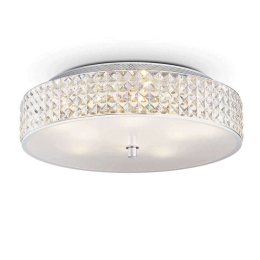 Φωτιστικό Οροφής-Πλαφονιέρα Roma 087863 50x13cm 9xG9 40W White Ideal Lux