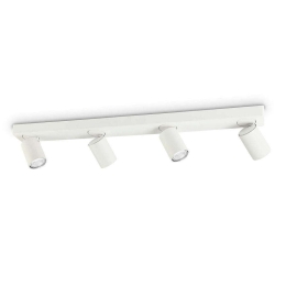 Φωτιστικό Οροφής-Πλαφονιέρα Rudy 229089 76x9/12,5x12,5cm 4xGU10 35W White Ideal Lux