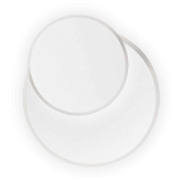 Φωτιστικό Τοίχου-Απλίκα Pouche Round 259345 25x25x5cm LED 14W 3000K White Ideal Lux