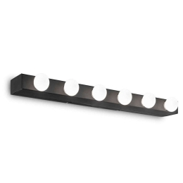 Φωτιστικό Τοίχου-Απλίκα Prive' 159508 60,5x4x8cm 6xE14 40W Black Ideal Lux Μέταλλο