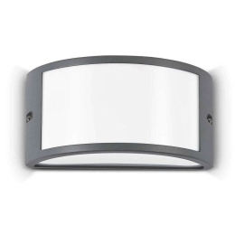 Φωτιστικό Τοίχου - Απλίκα Rex 092409 25x13x12cm 1xE27 60W Anthracite Ideal Lux