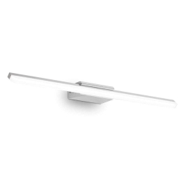 Φωτιστικό Τοίχου - Απλίκα Riflesso 142265 62x9x4cm Led 1800lm 17W 3000K Chrome Ideal Lux Μέταλλο,Πλαστικό