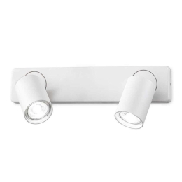 Φωτιστικό Τοίχου-Απλίκα Rudy 229041 32x12,5x9/11,5cm 2xGU10 35W White Ideal Lux