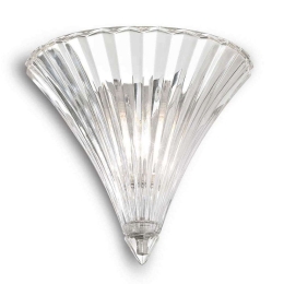 Φωτιστικό Τοίχου-Απλίκα Santa 013060 24,5x22x16cm 1xE14 40W Clear Ideal Lux