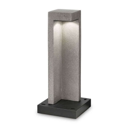 Φωτιστικό Δαπέδου Titano 157856 18x49x18cm LED 9W 4000K IP55 Grey Ideal Lux