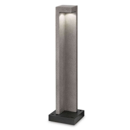 Φωτιστικό Δαπέδου Titano 187327 18x74x18cm LED 9W 4000K IP55 Grey Ideal Lux