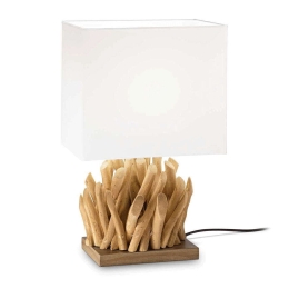 Φωτιστικό Επιτραπέζιο Snell 201382 25x39,5x16,5cm 1xE27 60W White-Natural Ideal Lux