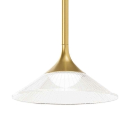 Φωτιστικό Οροφής Tristan 256443 18x43/187cm LED 5W 3000K Gold Ideal Lux