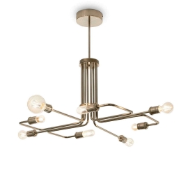 Φωτιστικό Οροφής Triumph 160269 92x66cm 8xE27 60W Gold Ideal Lux
