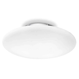 Φωτιστικό Οροφής-Πλαφονιέρα Smarties 032030 50x12cm 3xE27 60W White Ideal Lux