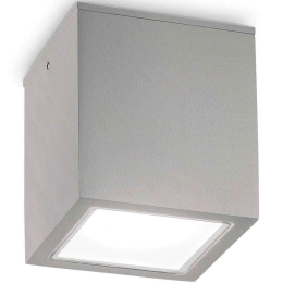 Φωτιστικό Οροφής - Σποτ Techo 326887 15x15x16cm 1xGU10 20W Grey Ideal Lux