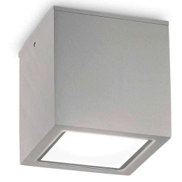 Φωτιστικό Οροφής - Σποτ Techo 326894 9x9x9,5cm 1xGU10 20W Grey Ideal Lux