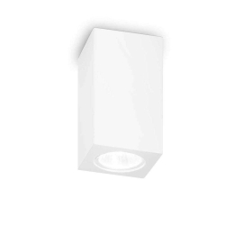 Φωτιστικό Οροφής-Σποτ Tower Square 155791 7x11x7cm 1xGU10 35W White Ideal Lux