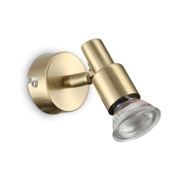 Φωτιστικό Τοίχου-Απλίκα Slem 285016 6x10x13cm 1xGU10 50W Gold Ideal Lux
